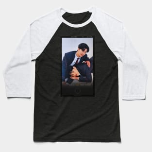 TayNew Cherry Magic Dark Blue Kiss Thai BL Baseball T-Shirt